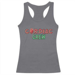 Christmas Cardiac Nurse Racerback Tank Top Cardiac Crew Anatomical Xmas Heart Anatomy Nurse Gift TS10 Charcoal Print Your Wear
