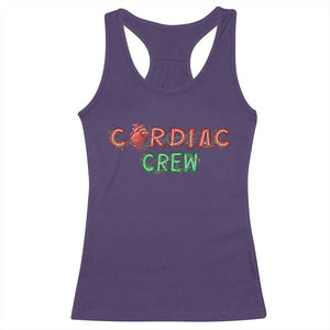 Christmas Cardiac Nurse Racerback Tank Top Cardiac Crew Anatomical Xmas Heart Anatomy Nurse Gift TS10 Purple Print Your Wear