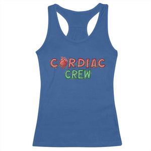 Christmas Cardiac Nurse Racerback Tank Top Cardiac Crew Anatomical Xmas Heart Anatomy Nurse Gift TS10 Royal Blue Print Your Wear