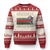 Funny Ugly Christmas Sweater Skibidi Rizzmas Rizz Santa Clause Skating Board Xmas Retro Stripe TS10 Red Print Your Wear