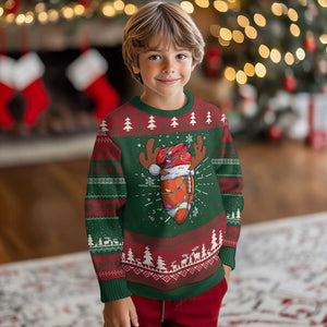 Xmas Football Ugly Christmas Sweater For Men Boys Santa Sports Player TS10 Christmas Print Your Wear