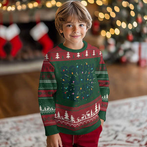 Baby Ugly Christmas Sweater Sorry Santa I Drank The Milk Xmas Lights Toddler TS10 Christmas Print Your Wear