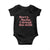 Christmas Baby Baby Onesie Sorry Santa I Drank The Milk Candy Cane TS10 Black Print Your Wear