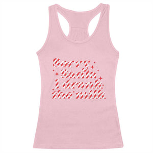 Christmas Baby Racerback Tank Top Sorry Santa I Drank The Milk Candy Cane TS10 Light Pink Print Your Wear