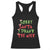 Christmas Baby Racerback Tank Top Sorry Santa I Drank The Milk Santa Hat TS10 Black Print Your Wear