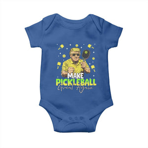 Pickleball Baby Onesie Funny Pickle Ball Lovers TS10 Royal Blue Print Your Wear