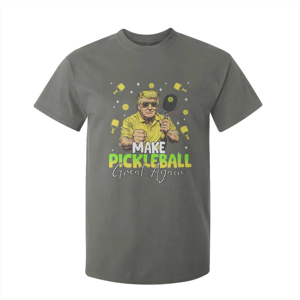 Pickleball T Shirt For Kid Funny Pickle Ball Lovers TS10 Military Green Print Your Wear