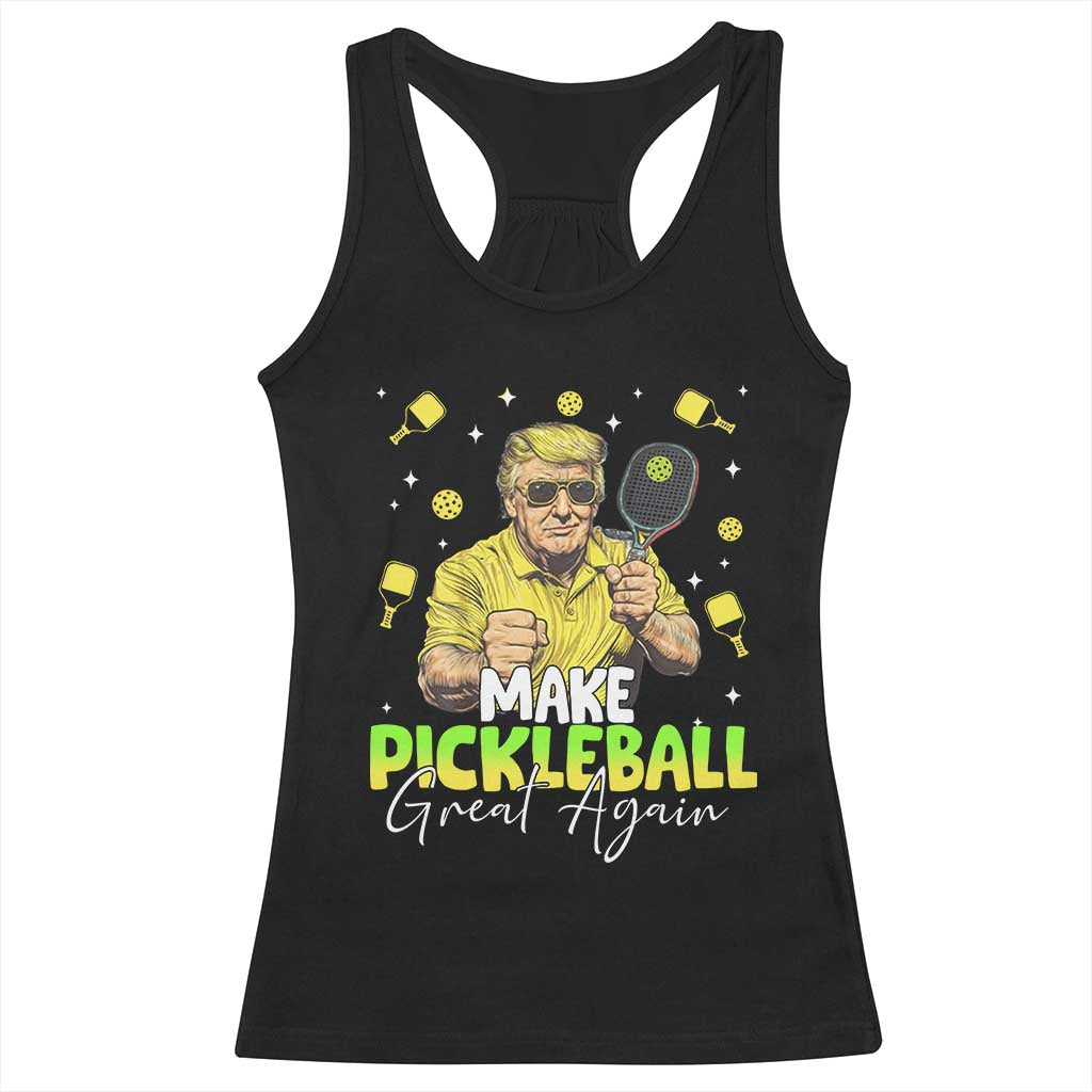 Pickleball Racerback Tank Top Funny Pickle Ball Lovers TS10 Black Print Your Wear