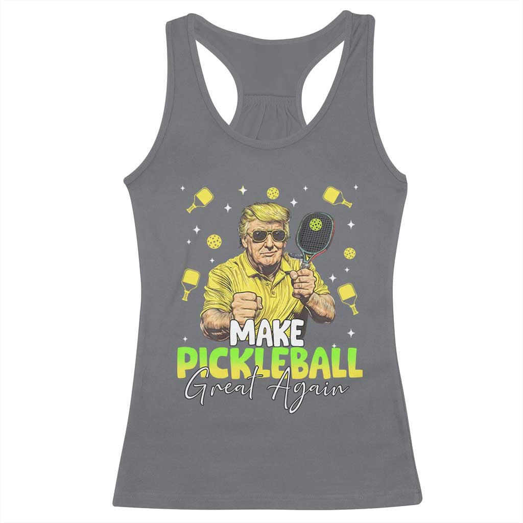 Pickleball Racerback Tank Top Funny Pickle Ball Lovers TS10 Charcoal Print Your Wear