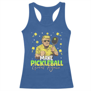 Pickleball Racerback Tank Top Funny Pickle Ball Lovers TS10 Royal Blue Print Your Wear