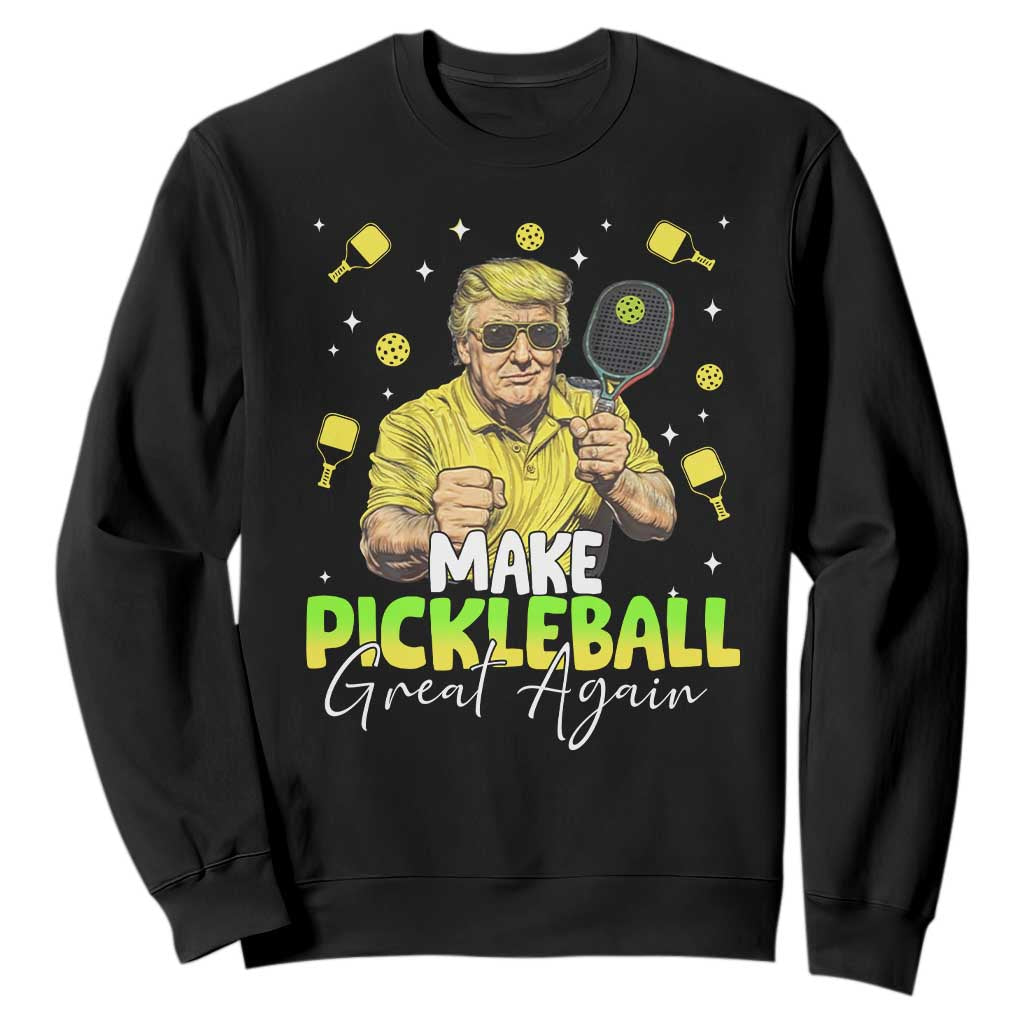 Pickleball Sweatshirt Funny Pickle Ball Lovers TS10 Black Print Your Wear