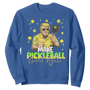 Pickleball Sweatshirt Funny Pickle Ball Lovers TS10 Royal Blue Print Your Wear