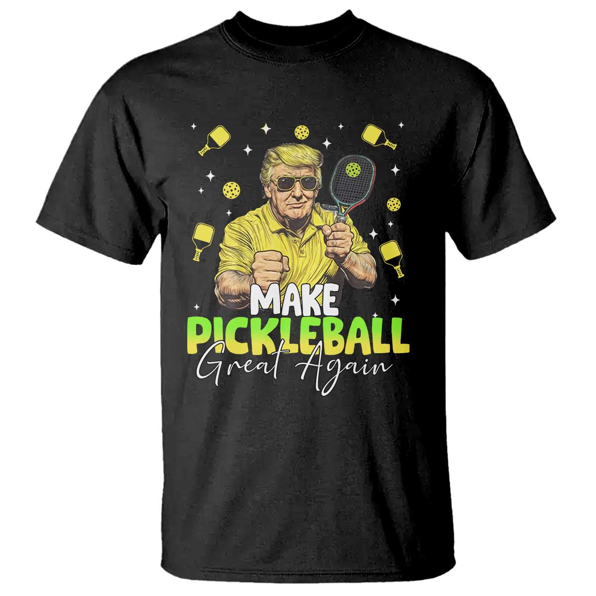 Pickleball T Shirt Funny Pickle Ball Lovers TS10 Black Print Your Wear