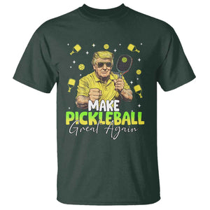 Pickleball T Shirt Funny Pickle Ball Lovers TS10 Dark Forest Green Print Your Wear