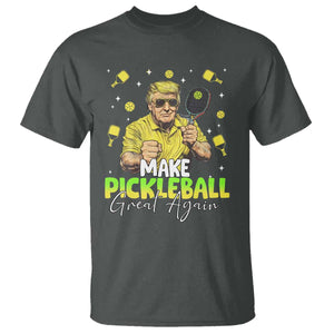 Pickleball T Shirt Funny Pickle Ball Lovers TS10 Dark Heather Print Your Wear