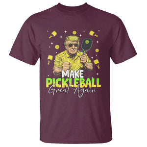 Pickleball T Shirt Funny Pickle Ball Lovers TS10 Maroon Print Your Wear