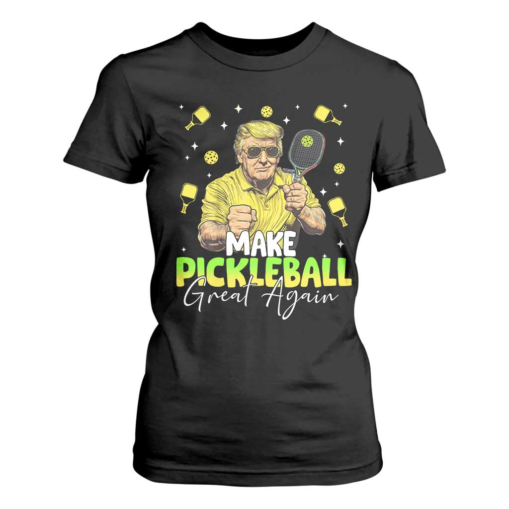 Pickleball T Shirt For Women Funny Pickle Ball Lovers TS10 Black Print Your Wear