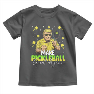 Pickleball Toddler T Shirt Funny Pickle Ball Lovers TS10 Dark Heather Print Your Wear