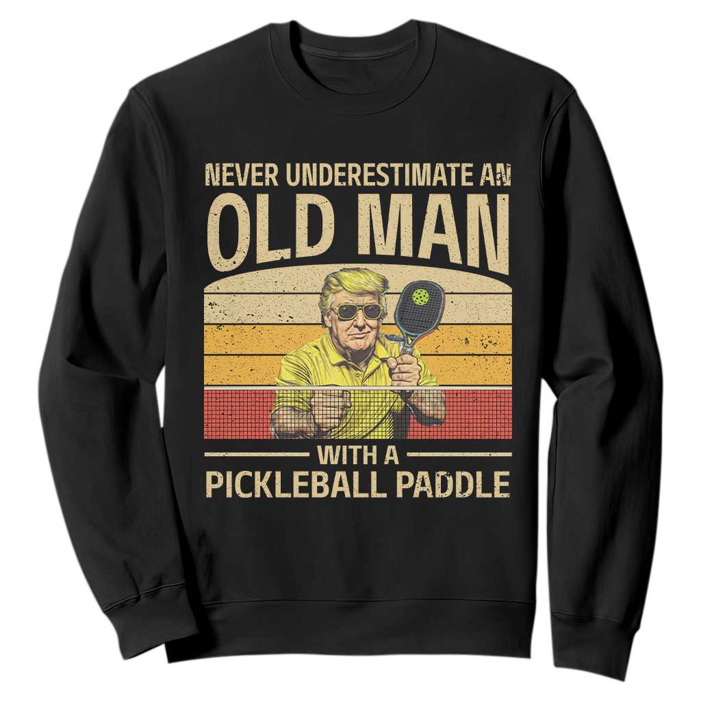 Pickleball Sweatshirt Cool Paddle Pickleball Player TS10 Black Print Your Wear