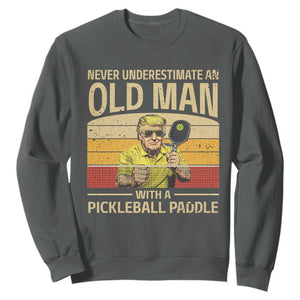 Pickleball Sweatshirt Cool Paddle Pickleball Player TS10 Dark Heather Print Your Wear