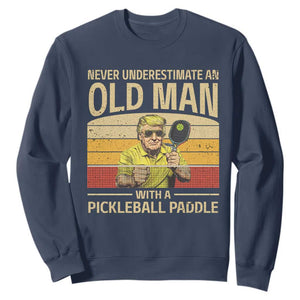 Pickleball Sweatshirt Cool Paddle Pickleball Player TS10 Navy Print Your Wear