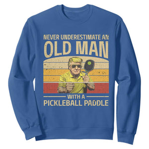 Pickleball Sweatshirt Cool Paddle Pickleball Player TS10 Royal Blue Print Your Wear