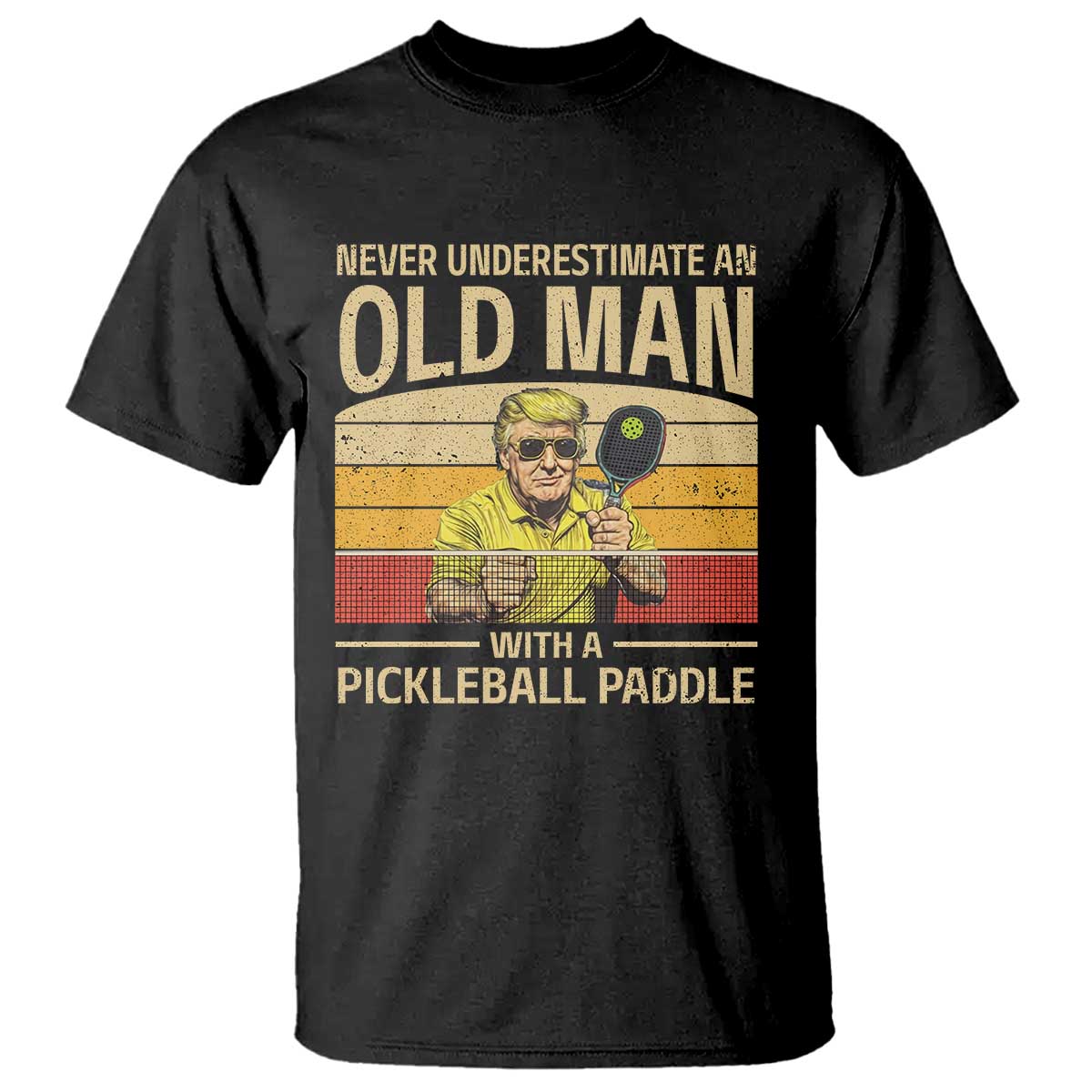 Pickleball T Shirt Cool Paddle Pickleball Player TS10 Black Print Your Wear