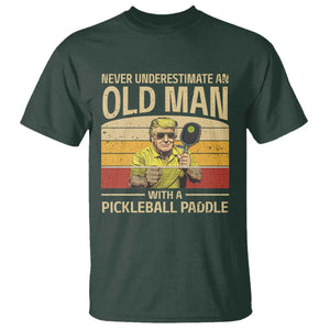Pickleball T Shirt Cool Paddle Pickleball Player TS10 Dark Forest Green Print Your Wear