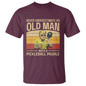 Pickleball T Shirt Cool Paddle Pickleball Player TS10 Maroon Print Your Wear