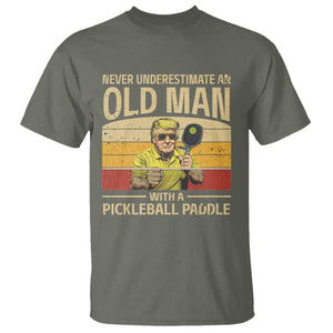 Pickleball T Shirt Cool Paddle Pickleball Player TS10 Military Green Print Your Wear