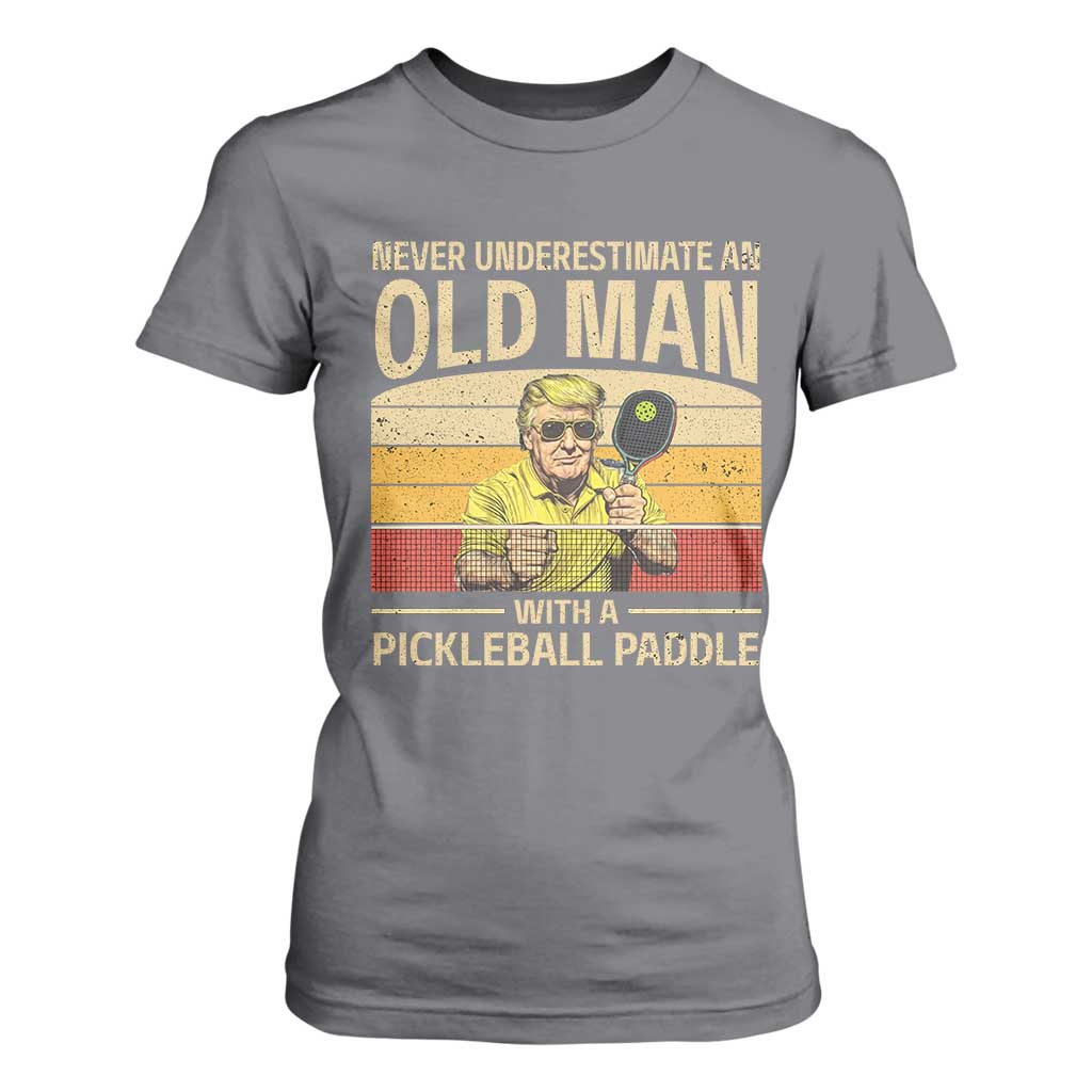 Pickleball T Shirt For Women Cool Paddle Pickleball Player TS10 Charcoal Print Your Wear