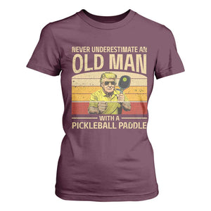 Pickleball T Shirt For Women Cool Paddle Pickleball Player TS10 Maroon Print Your Wear