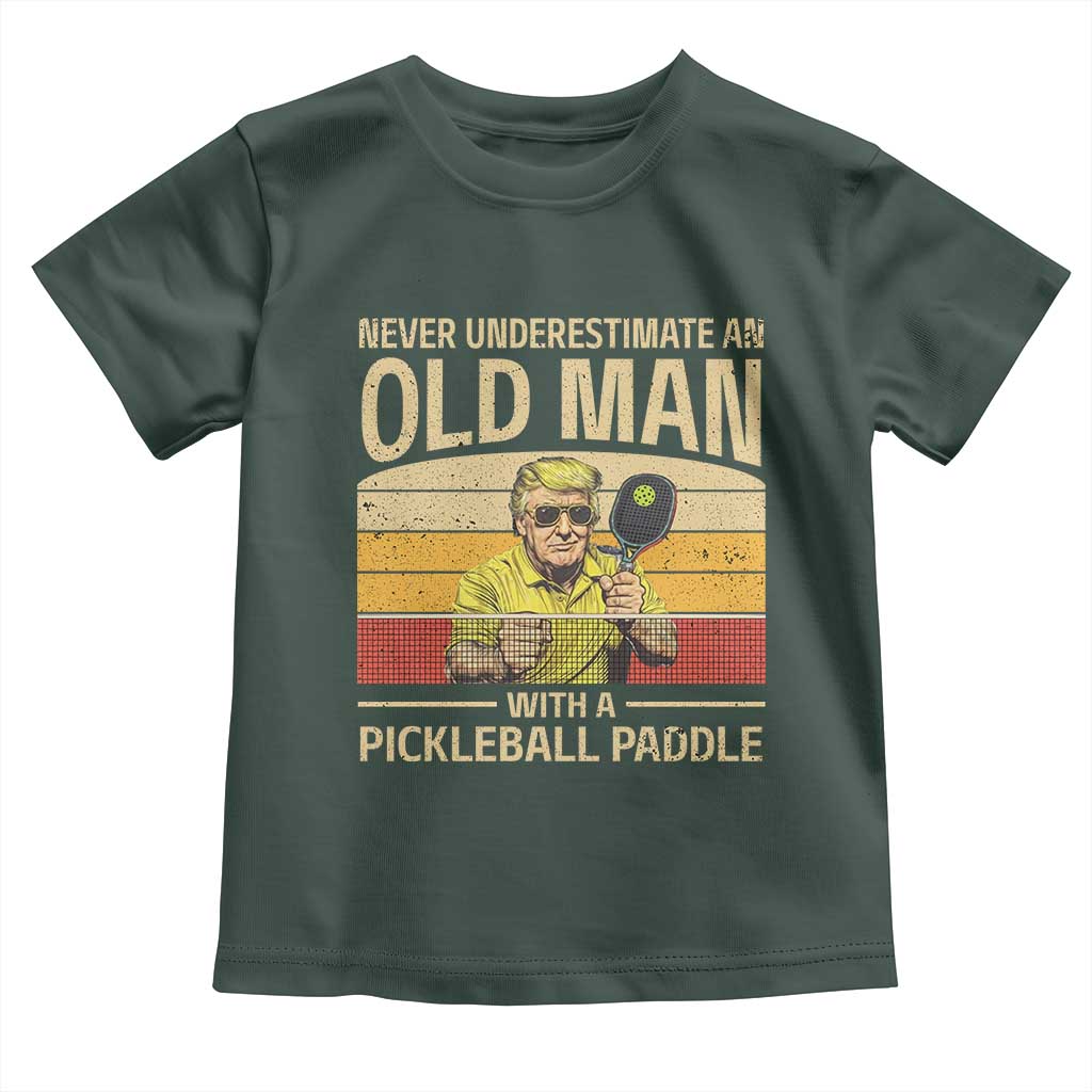 Pickleball Toddler T Shirt Cool Paddle Pickleball Player TS10 Dark Forest Green Print Your Wear