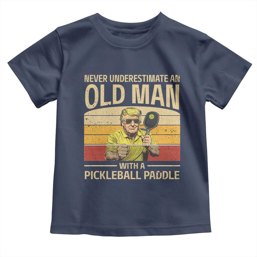 Pickleball Toddler T Shirt Cool Paddle Pickleball Player TS10 Navy Print Your Wear