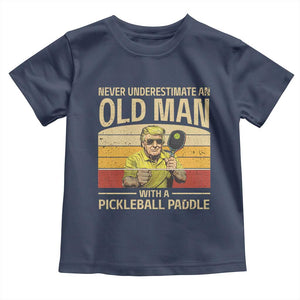 Pickleball Toddler T Shirt Cool Paddle Pickleball Player TS10 Navy Print Your Wear