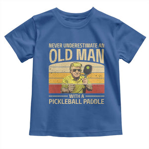 Pickleball Toddler T Shirt Cool Paddle Pickleball Player TS10 Royal Blue Print Your Wear