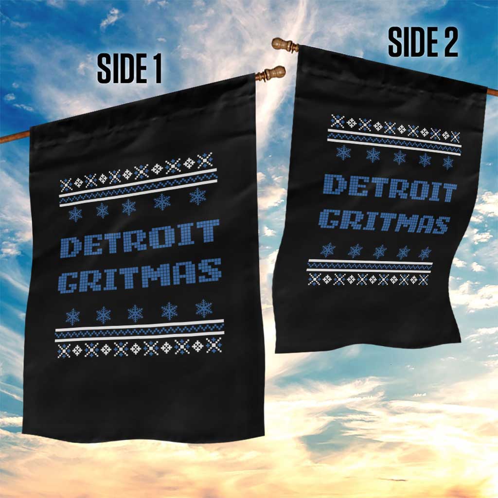 Detroit Ugly Christmas Garden Flag Michigan 313 City TS10 Print Your Wear