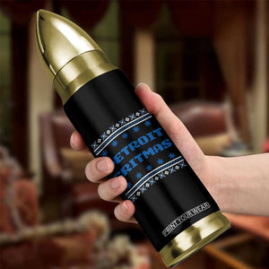 Detroit Ugly Christmas Bullet Tumbler Michigan 313 City TS10 Print Your Wear