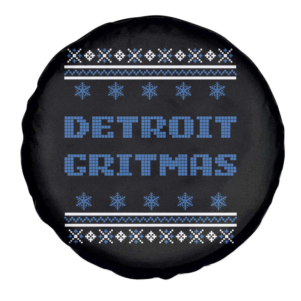 Detroit Ugly Christmas Spare Tire Cover Michigan 313 City TS10 Print Your Wear