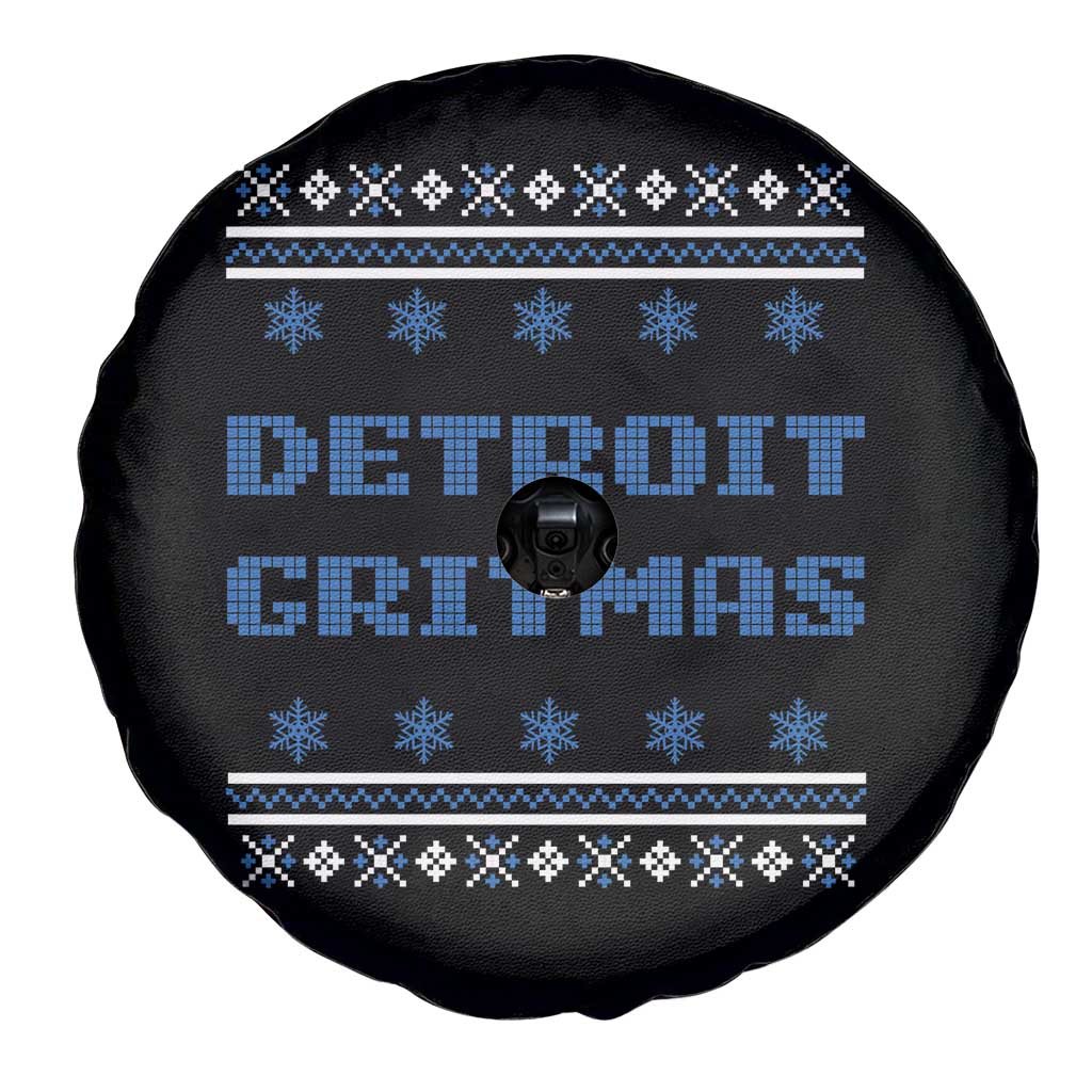 Detroit Ugly Christmas Spare Tire Cover Michigan 313 City TS10 Print Your Wear