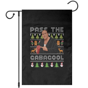 Christmas Pass The Gabagool Garden Flag Retro TV Show Funny Ugly Xmas TS10 Black Print Your Wear