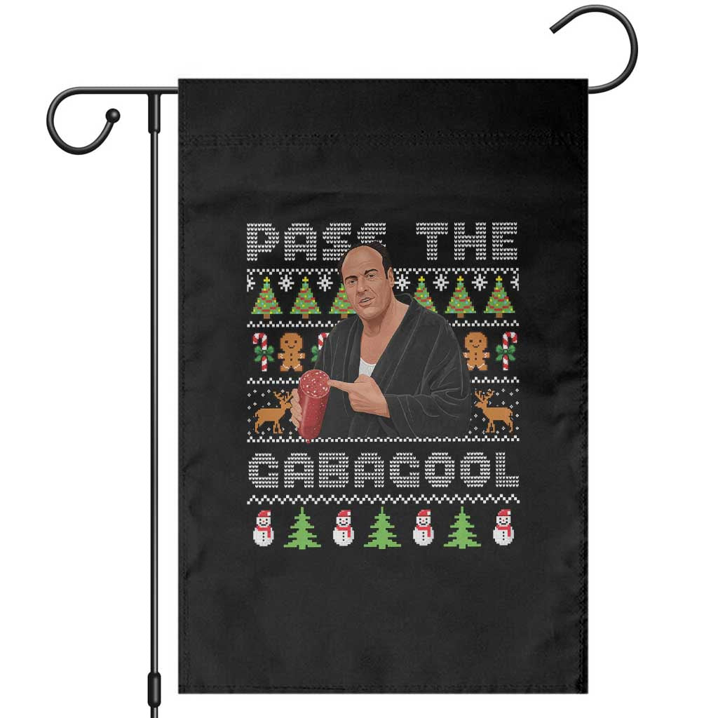 Christmas Pass The Gabagool Garden Flag Retro TV Show Funny Ugly Xmas TS10 Black Print Your Wear