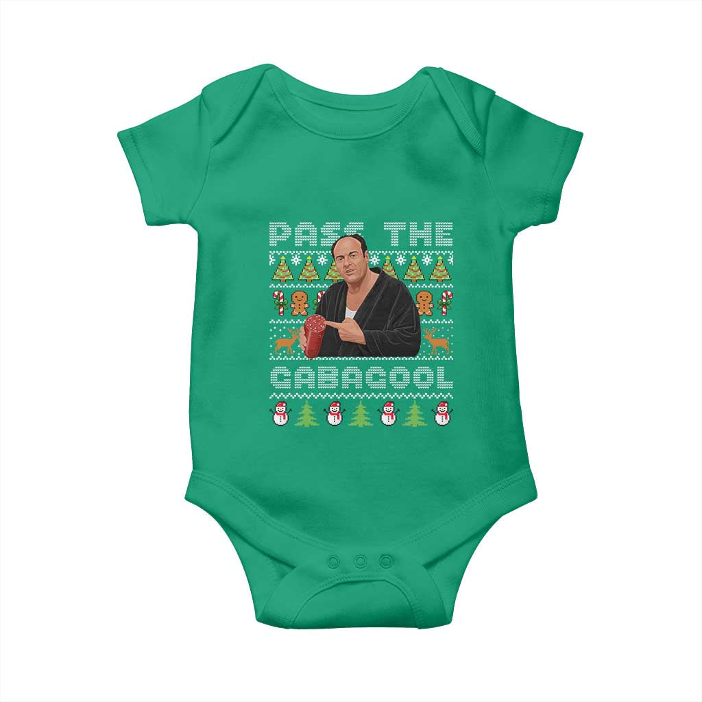 Christmas Pass The Gabagool Baby Onesie Retro TV Show Funny Ugly Xmas TS10 Irish Green Print Your Wear