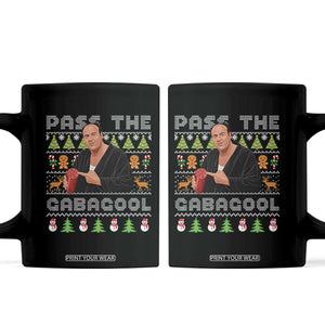 Christmas Pass The Gabagool Coffee Mug Retro TV Show Funny Ugly Xmas TS10 Black Print Your Wear