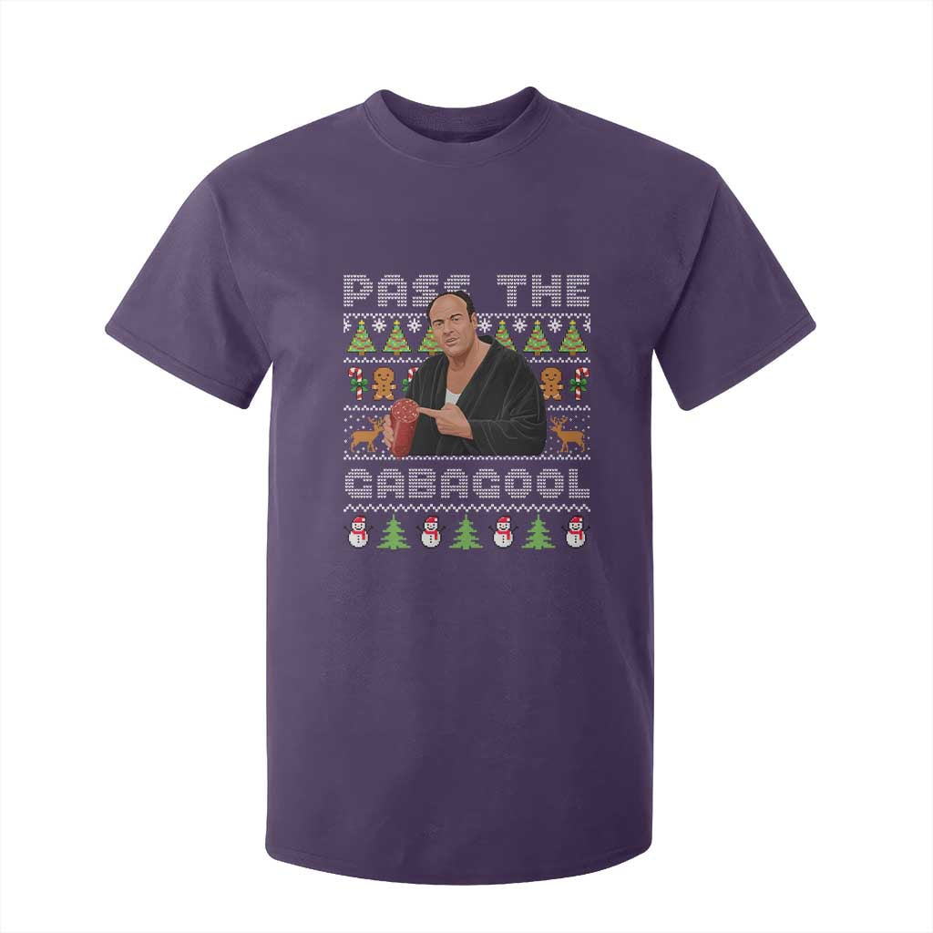 Christmas Pass The Gabagool T Shirt For Kid Retro TV Show Funny Ugly Xmas TS10 Purple Print Your Wear