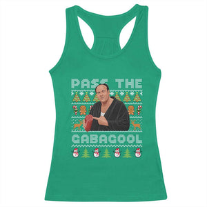 Christmas Pass The Gabagool Racerback Tank Top Retro TV Show Funny Ugly Xmas TS10 Irish Green Print Your Wear
