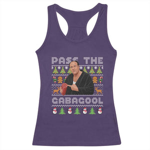 Christmas Pass The Gabagool Racerback Tank Top Retro TV Show Funny Ugly Xmas TS10 Purple Print Your Wear