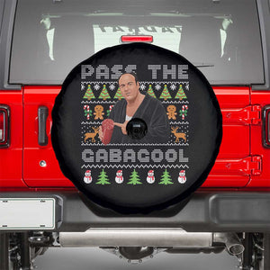 Christmas Pass The Gabagool Spare Tire Cover Retro TV Show Funny Ugly Xmas TS10 Black Print Your Wear
