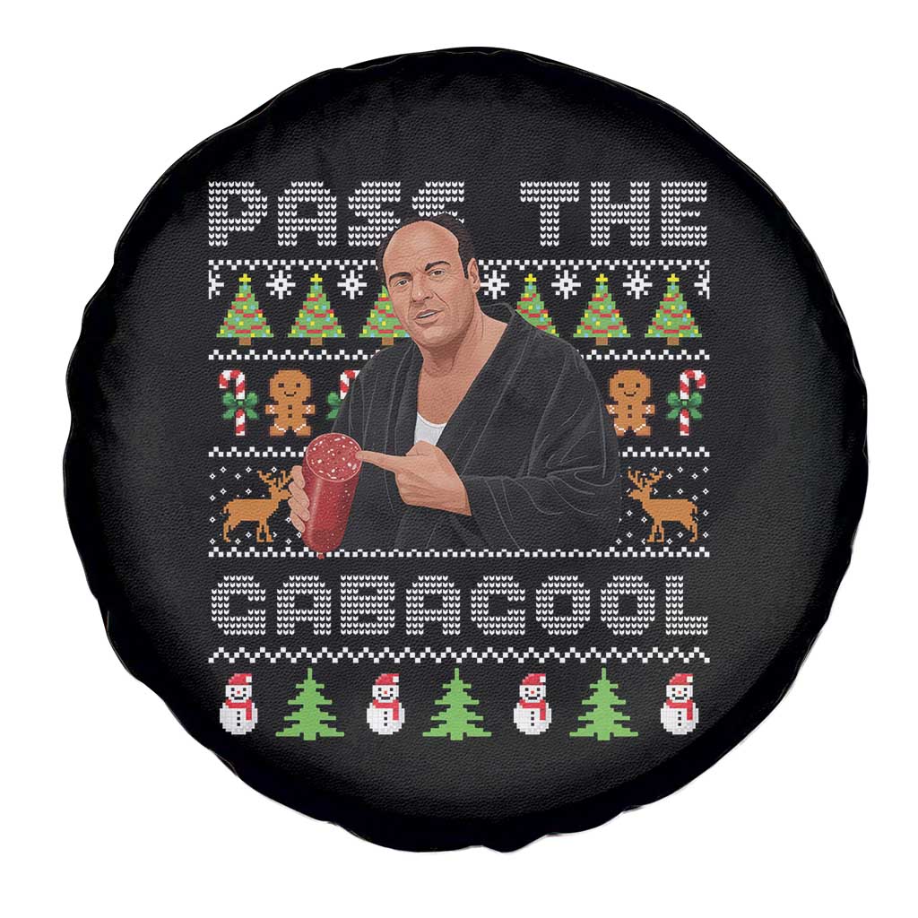 Christmas Pass The Gabagool Spare Tire Cover Retro TV Show Funny Ugly Xmas TS10 Print Your Wear