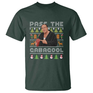 Christmas Pass The Gabagool T Shirt Retro TV Show Funny Ugly Xmas TS10 Dark Forest Green Print Your Wear